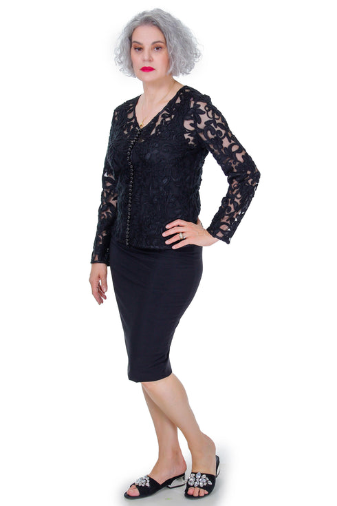 Bluza tull dantelat  Liza Panait Liza Panait Online Boutique